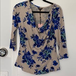 Phase Eight 3/4 sleeve, cowl neck shirt